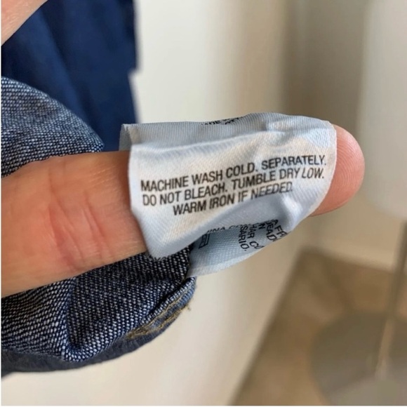 Outdoor Life Men’s Denim Button Down Shirt- XL - Picture 6 of 8